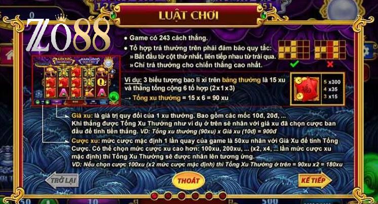 Nổ Hũ Kho Tàng Ngũ Long Game Chơi Hấp Dẫn Nhất Tại Zo88 4 Luật chơi Nổ Hũ Kho Tàng Ngũ Long